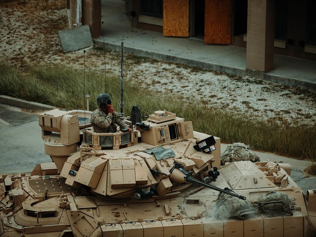 Ukrainian Bradley Fighting Vehicles Equipped with Soviet Kontakt Armor