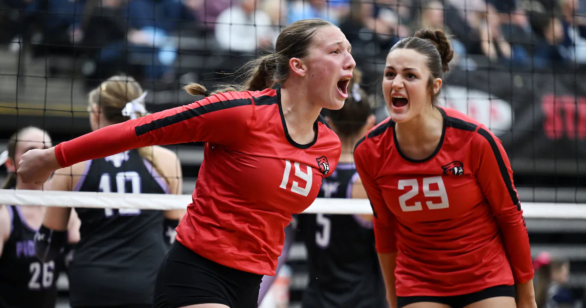 High school girls volleyball: 6A state tournament Day 1 recap