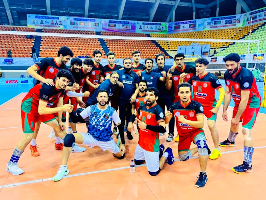Afghanistan Aims for Volleyball Glory in CAVA Nations Cup Final Against Turkmenistan
