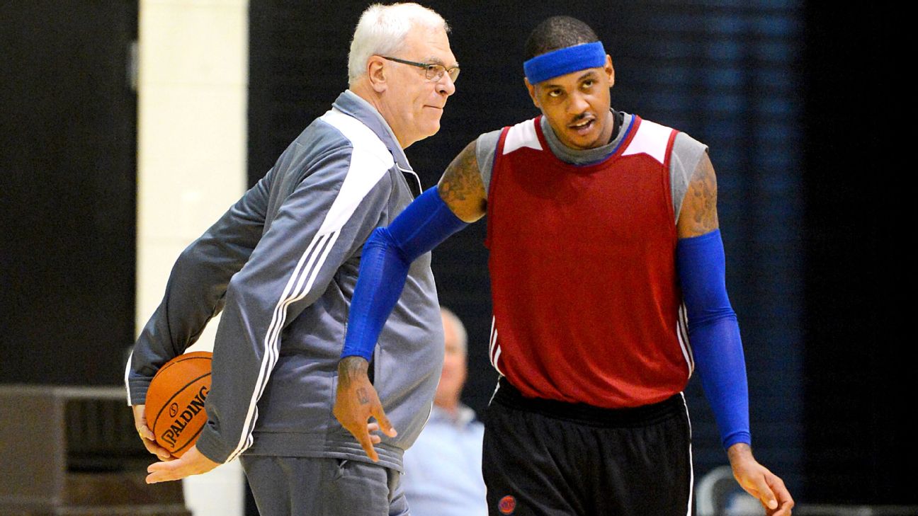 Jackson: 'Busted' Melo pairing forced Knicks exit