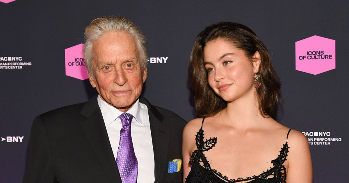 Carys Zeta Douglas Revives Mom's 20-Year-Old Dress in Rare Appearance With Her Dad