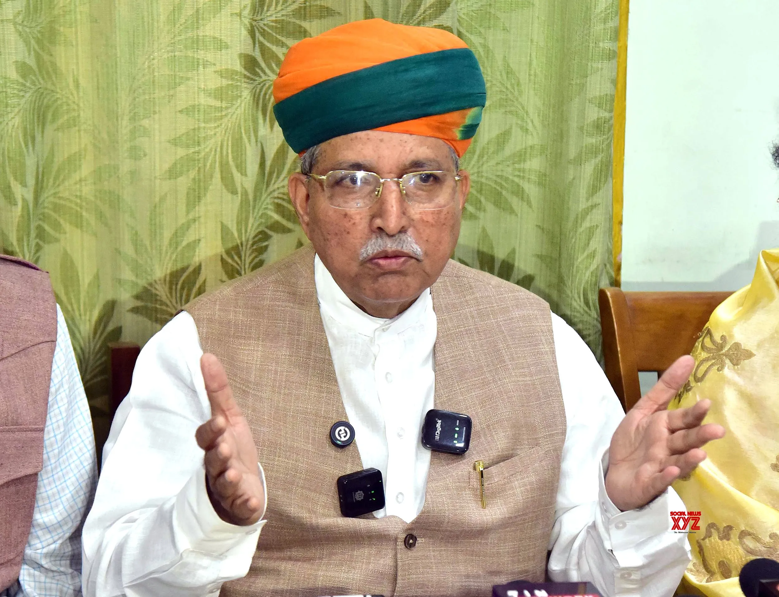 Bikaner: Arjun Ram Meghwal Addresses Press Conference #Gallery