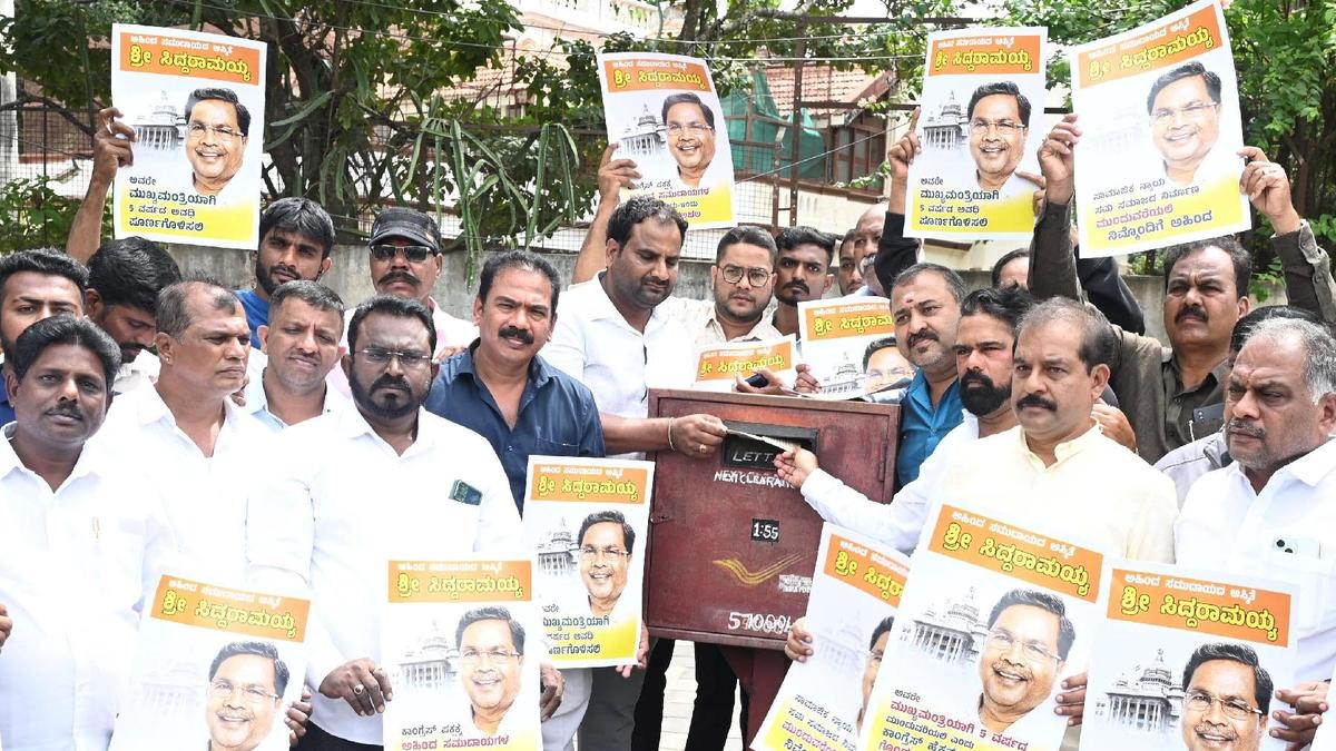 Ahinda organisations launch letter campaign, want Siddaramaiah declared as Karnataka CM for full term