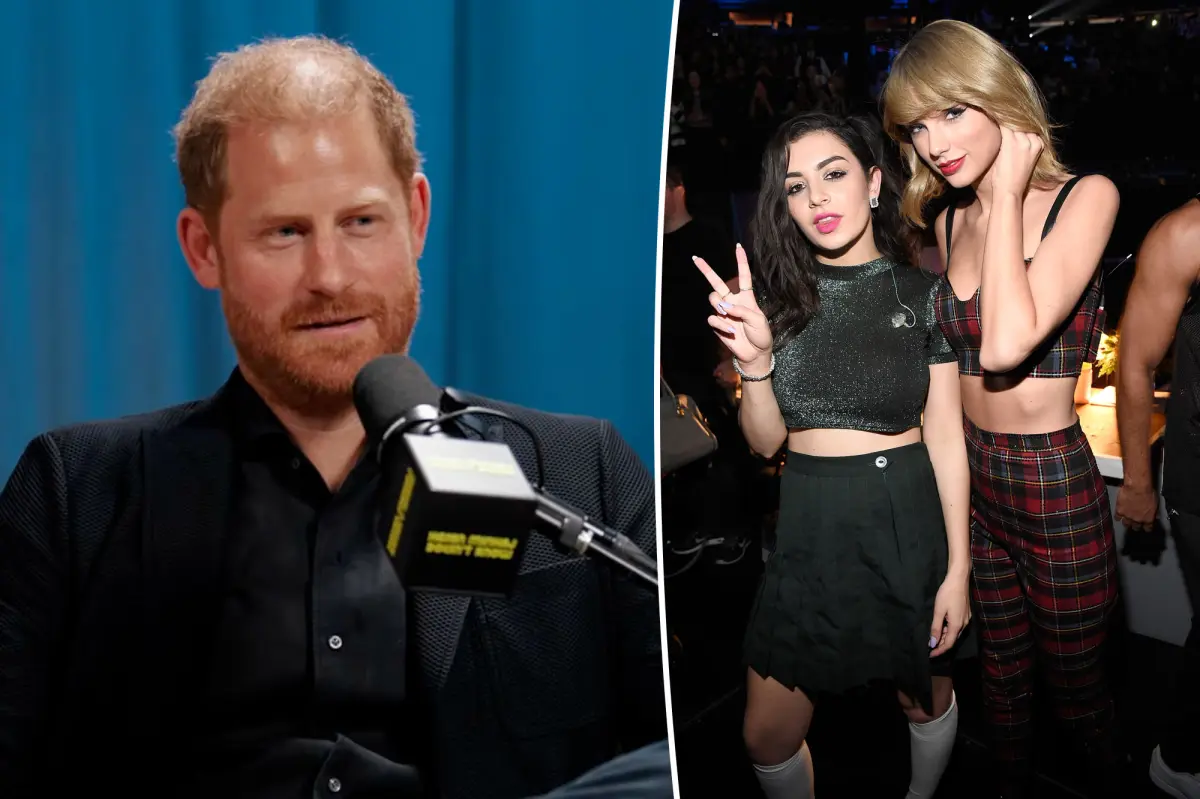 Prince Harry gets asked about Taylor Swift, Charli XCX feud