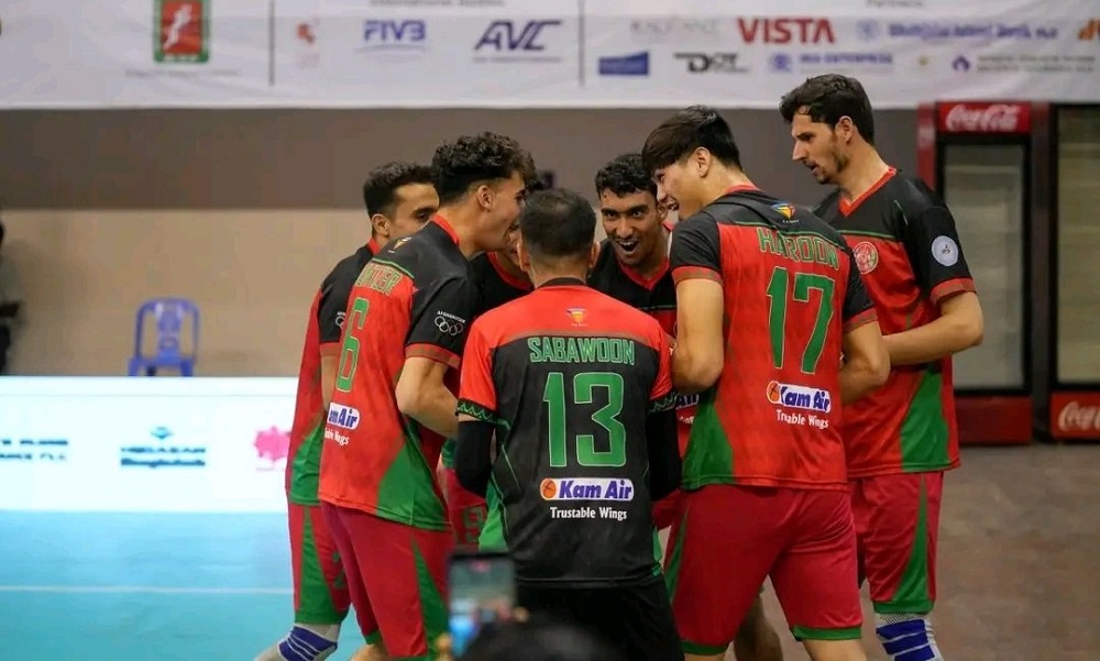 Afghanistan volleyball team secures second place in Central Asia Championship