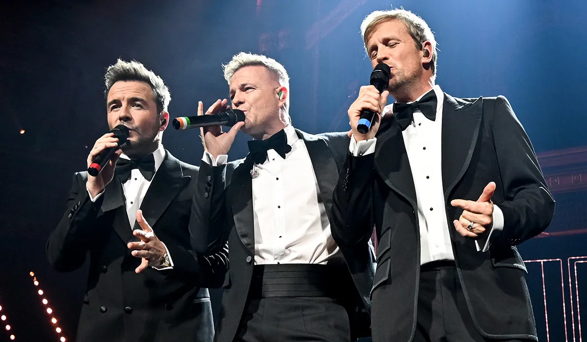 Westlife pay tribute to Mark Feehily as they use stand-in at Royal Albert Hall