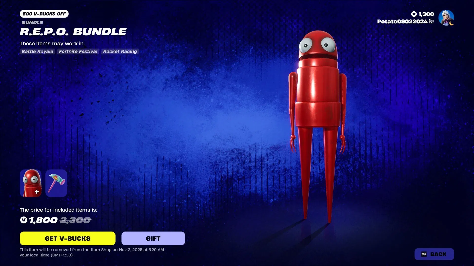 How to get the Semibot REPO skin in Fortnite