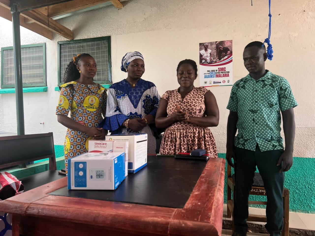 Nangodi Health Centre receives medical essentials from Nabla Stephens
