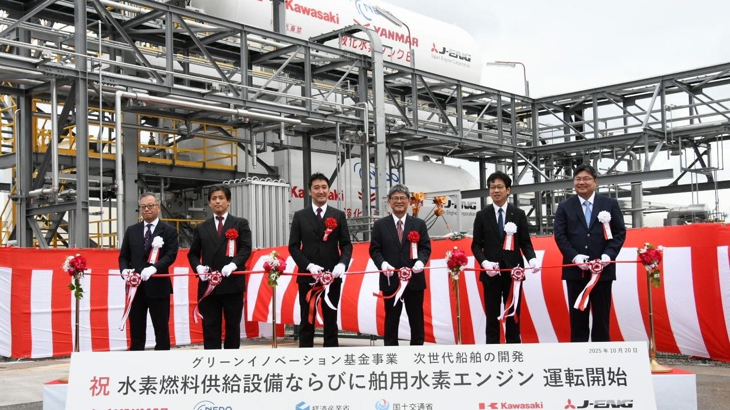Japan Advances Maritime Decarbonization with World’s First Land-Based Hydrogen Engine Test