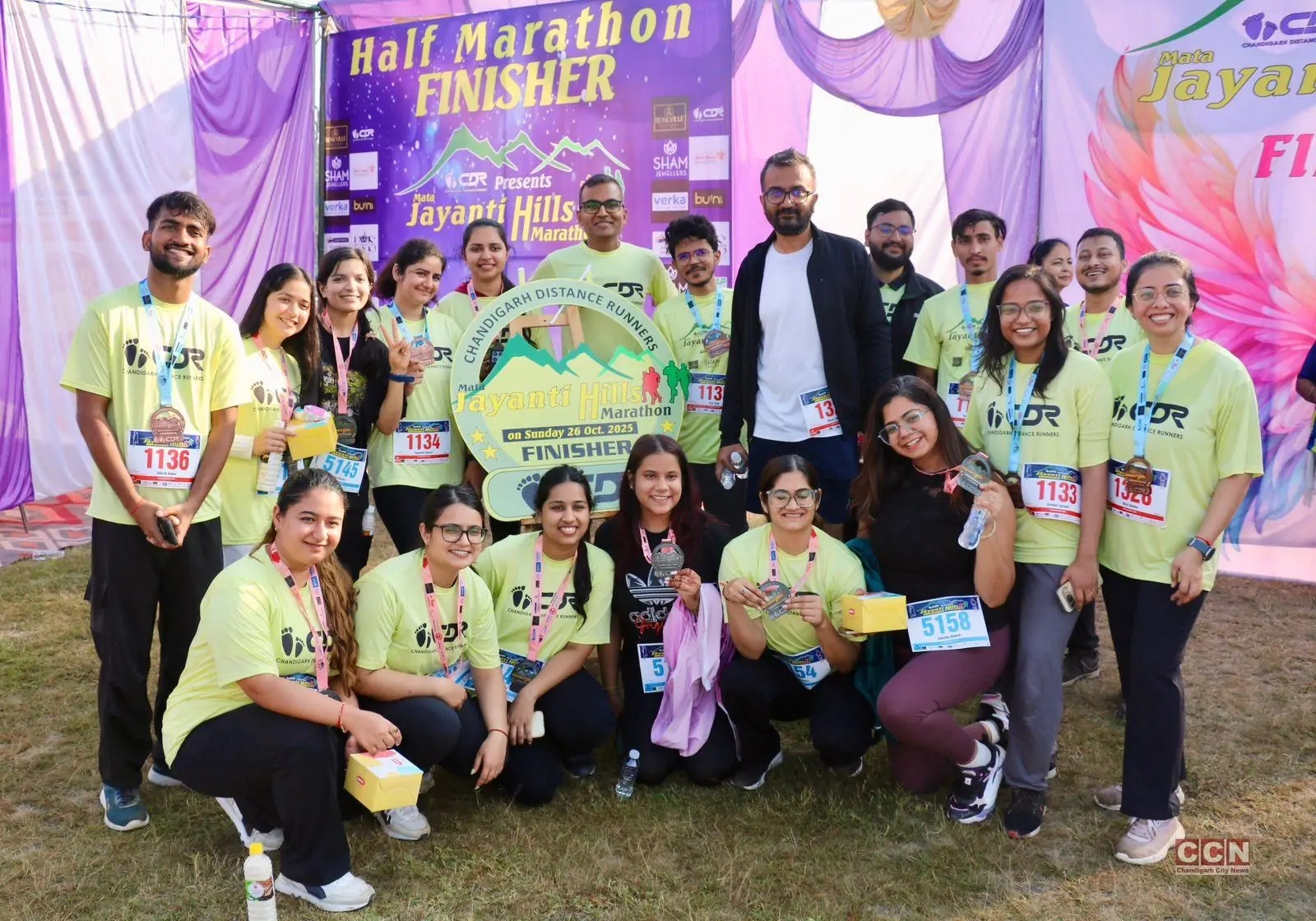 Amit Kumar won 3rd edition of Mata Jayanti Hills Half Marathon org by Chandigarh Dist Runners