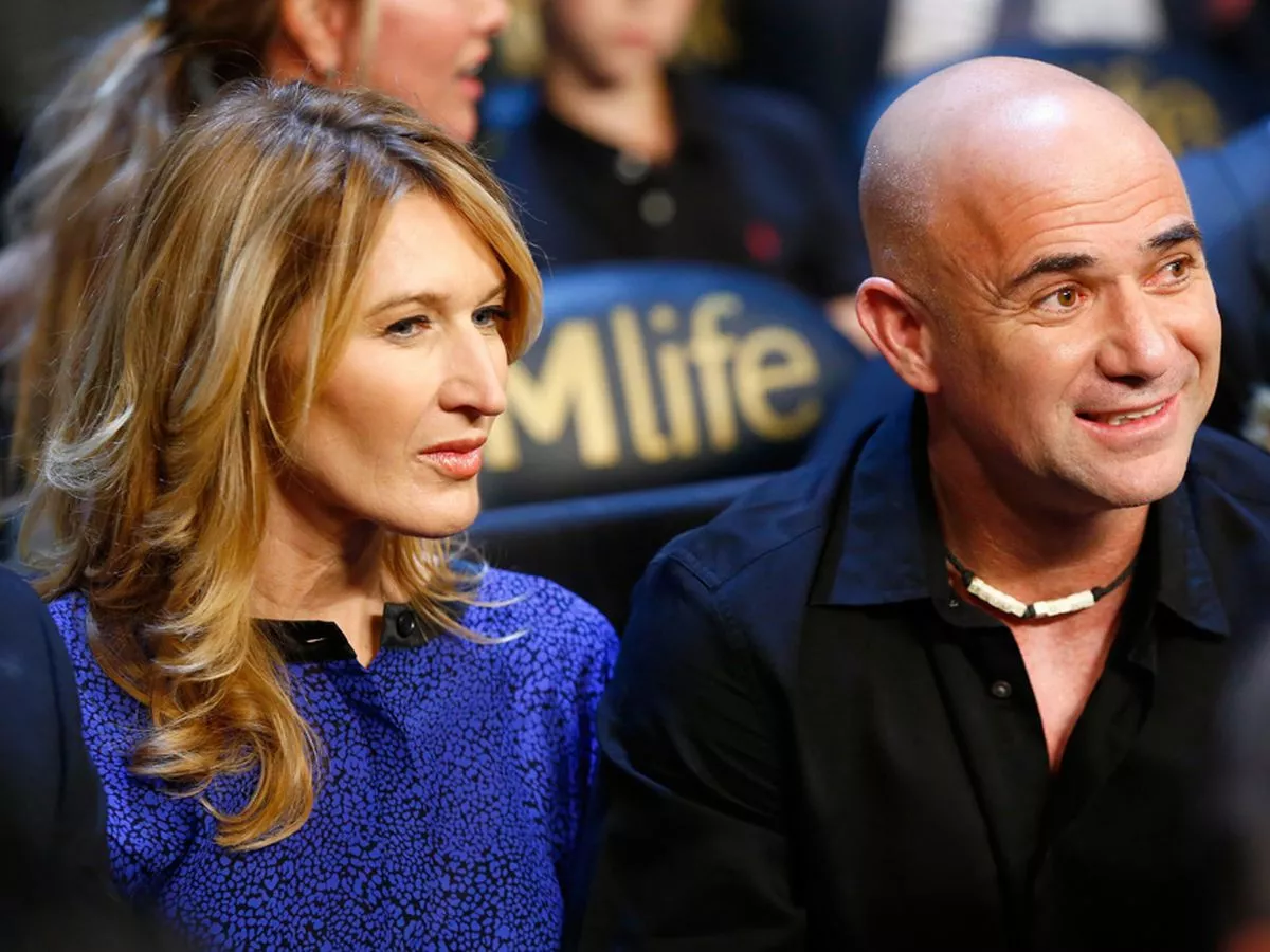 Andre Agassi and wife Steffi Graf unrecognisable in throwback photo nine years before wedding