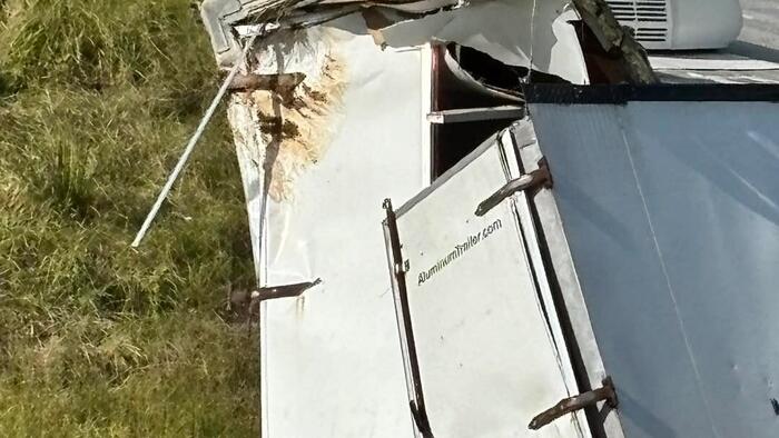 Truck Hauling COVID, Herpes-Infected Monkeys Overturns