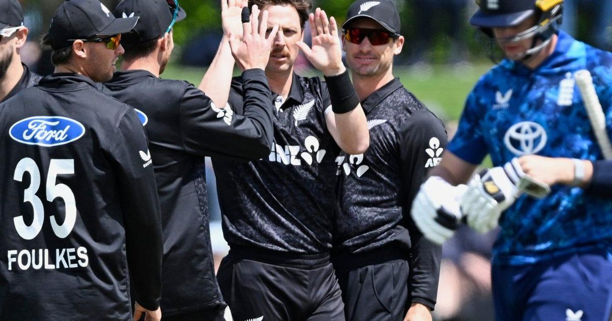 Harry Brook makes 135 but England's Ashes stars struggle in the first ODI against New Zealand