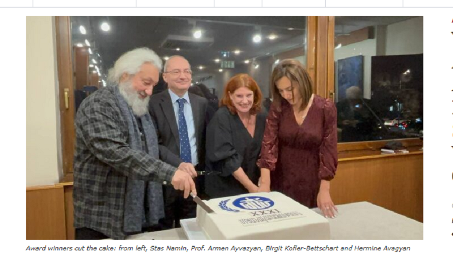 Vahan Tekeyan Awards Presented, Azadian Documentary Screened at Yerevan’s Tekeyan Center