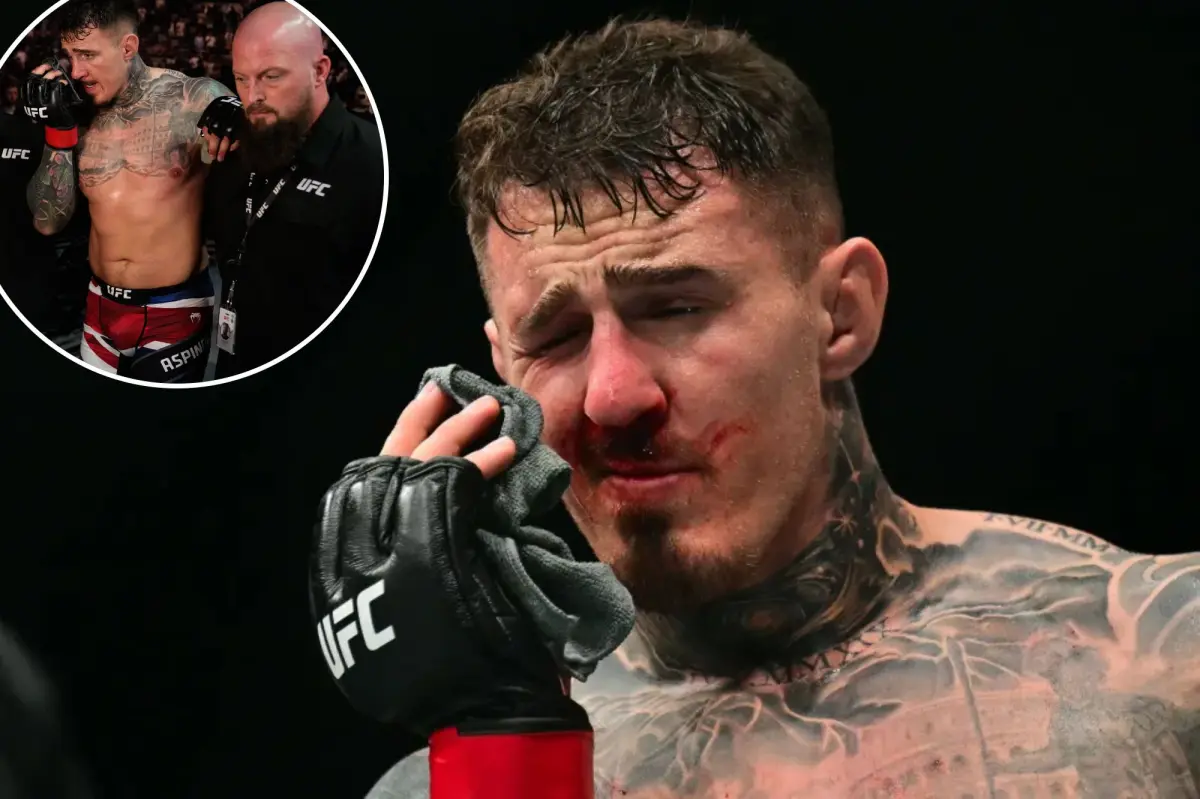 Tom Aspinall-Ciryl Gane UFC 321 bout ends with controversial no contest after double eye poke