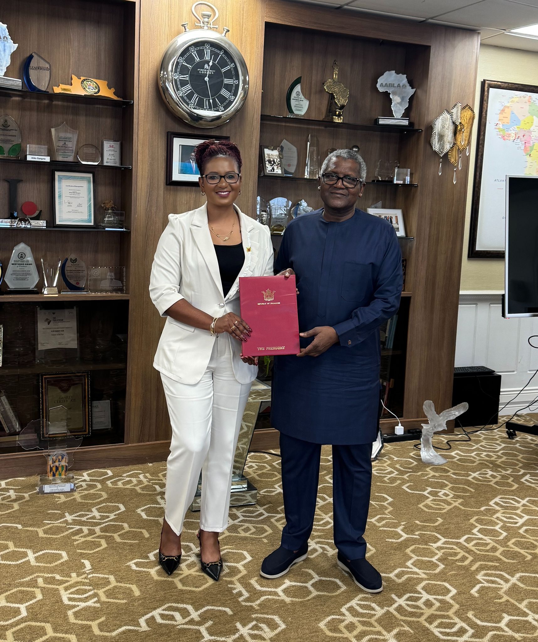 Mahachi Delivers Presidential Invitation For Dangote to Come And Invest In Zimbabwe