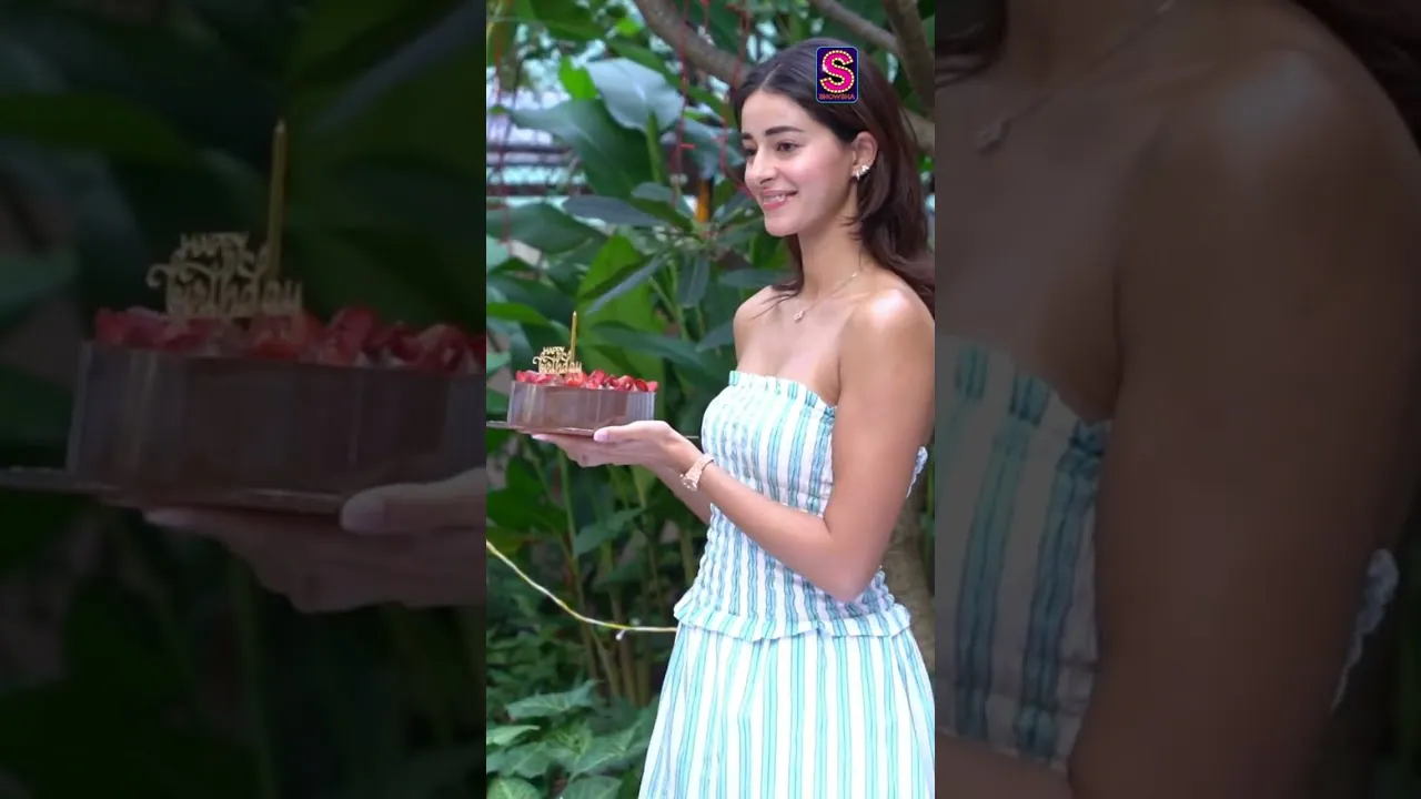 Birthday glow on point! Ananya Panday looks stunning as she cuts her adorable cake.