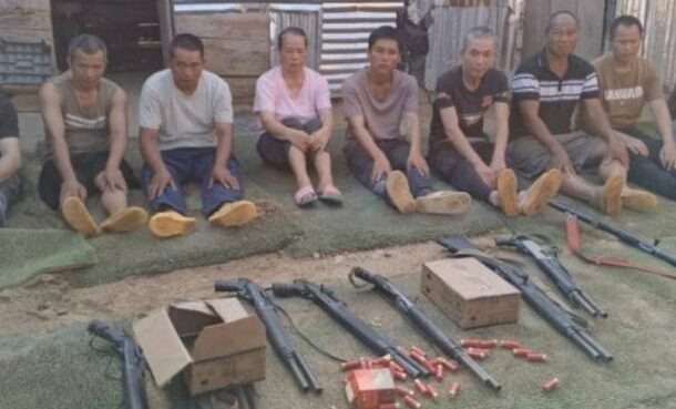 A/R: 10 armed Chinese galamseyers arrested at Abusa