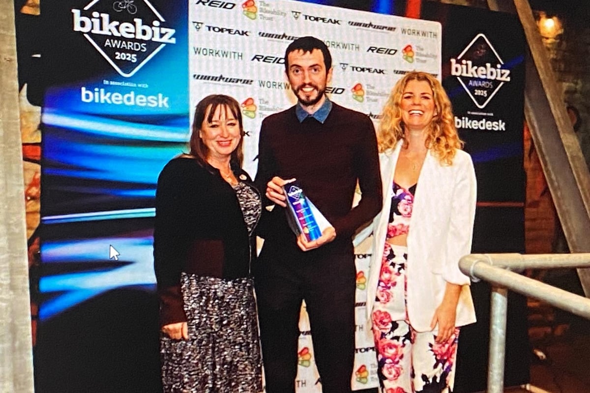 Falkirk cycling awareness charity moves into high gear to claim national award