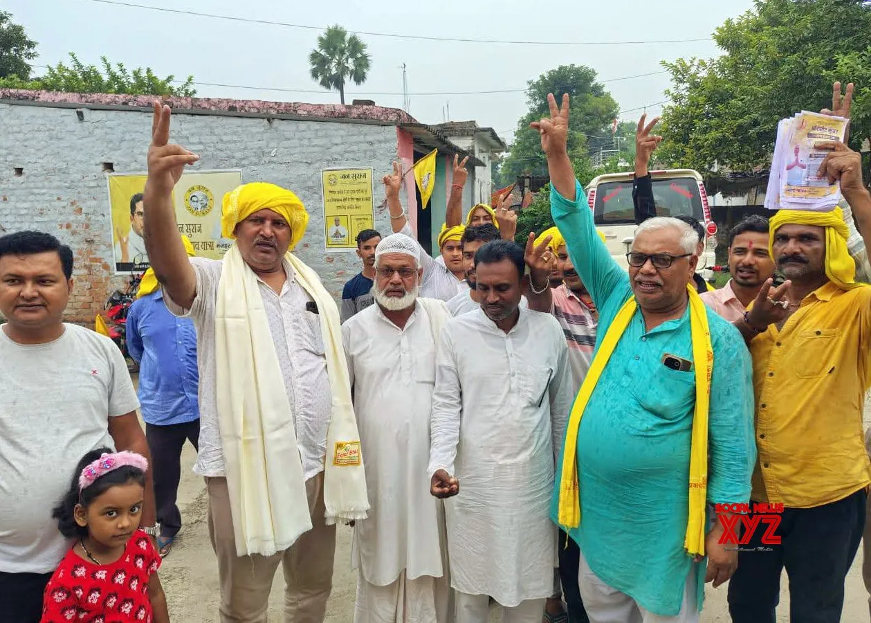 Jan Suraj backed candidate Ramod Kumar campaigns in Begusarai #Gallery