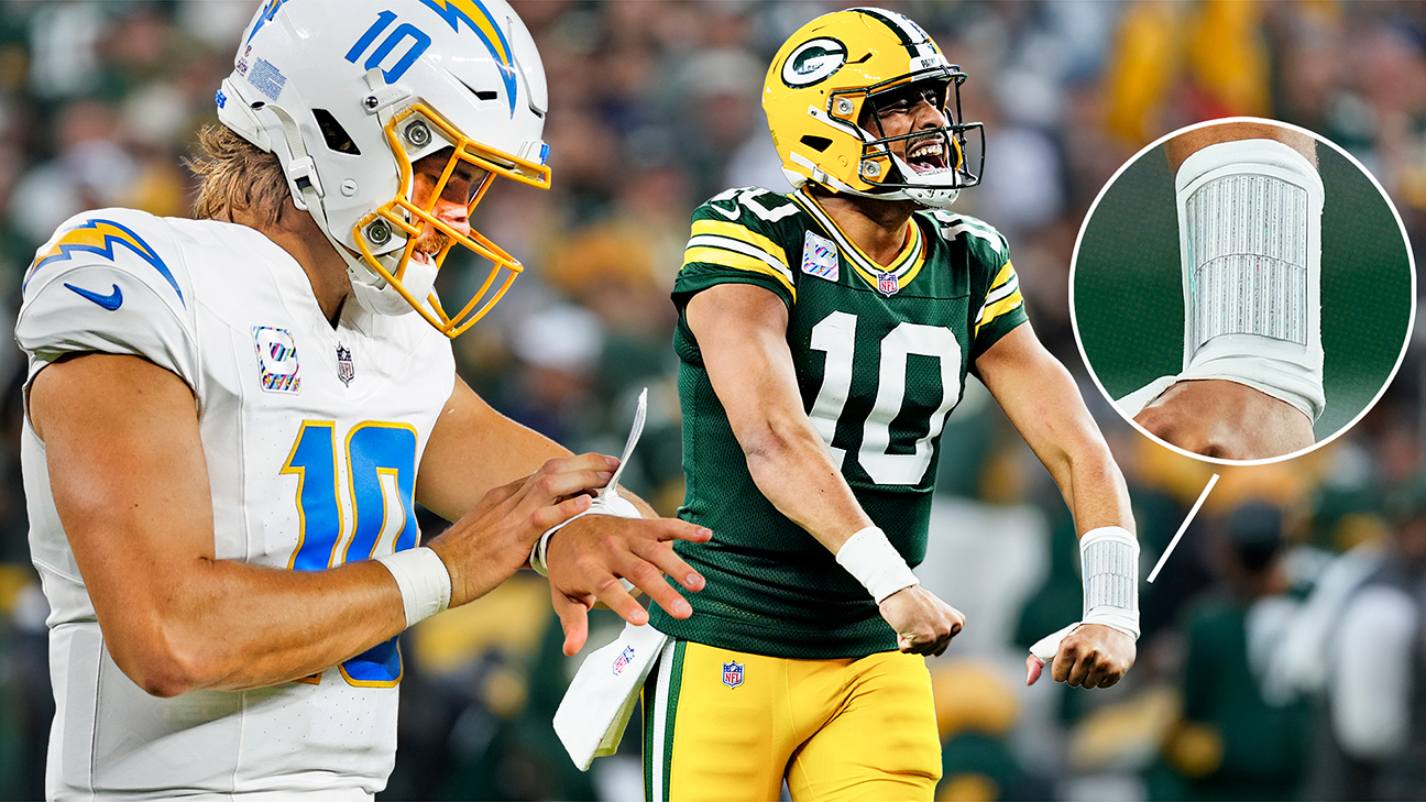 200 plays on a wristband?! Why some NFL QBs wear play sheets on their wrists and others don't