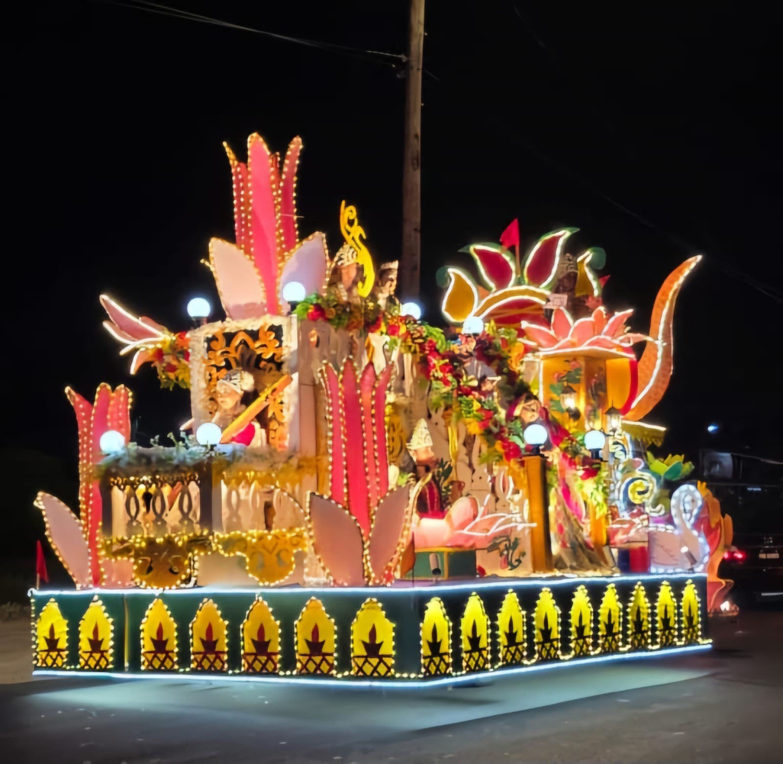 Diwali motorcade and house lighting very instructive