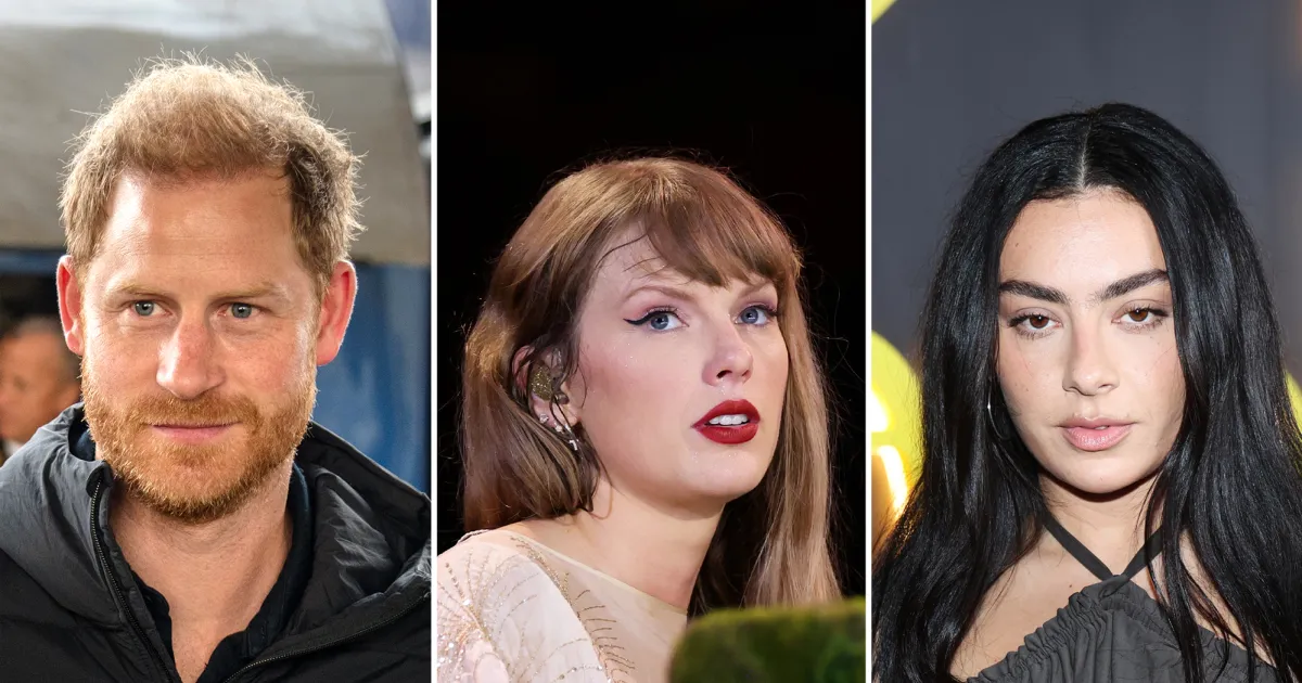 Prince Harry Asked to Weigh In on Taylor Swift and Charli XCX's Feud