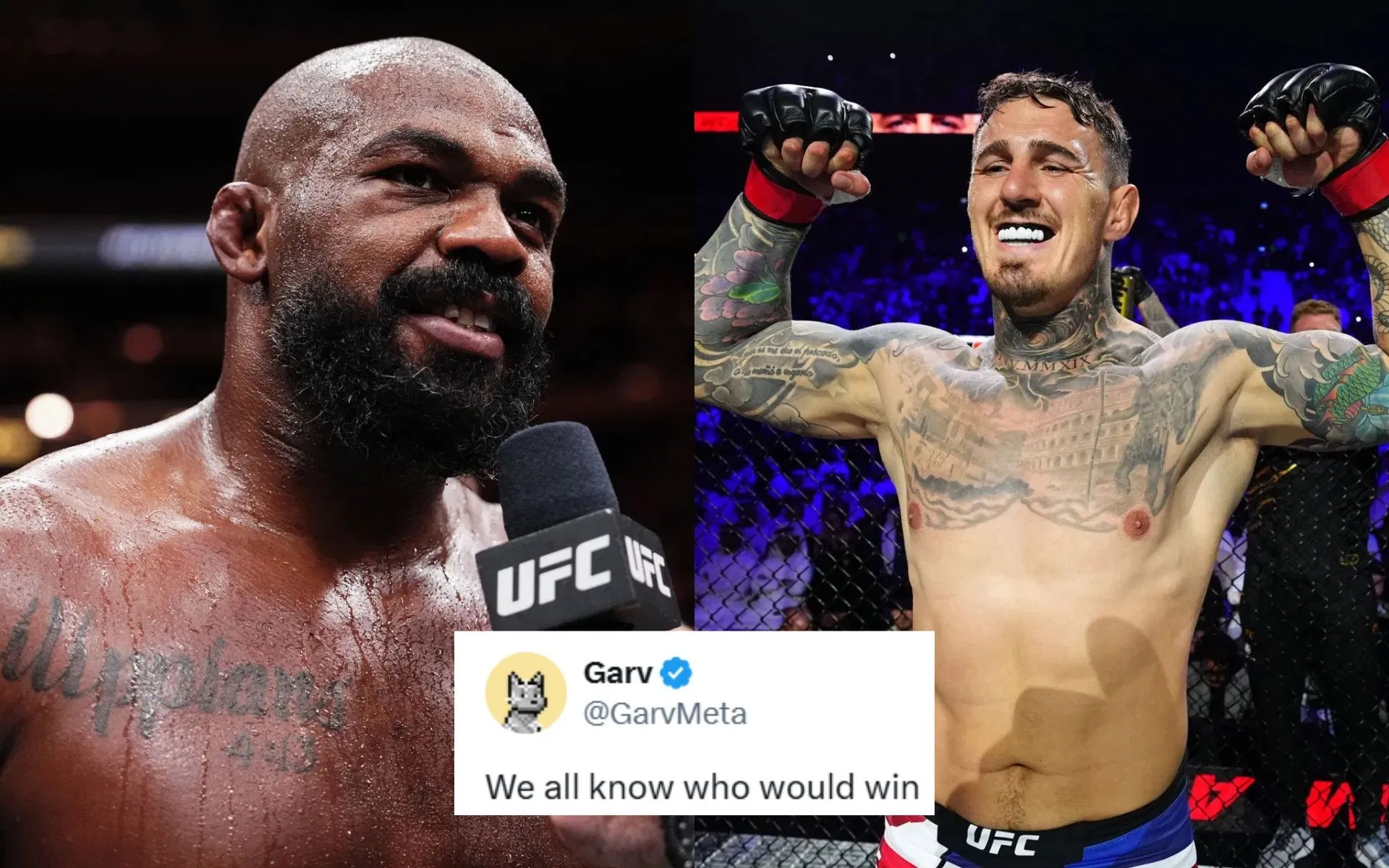 Trolling the man you ran from is nonsensical - Fans react as Jon Jones trolls Tom Aspinall by showing up with eye patch at DBX 4 weigh-ins