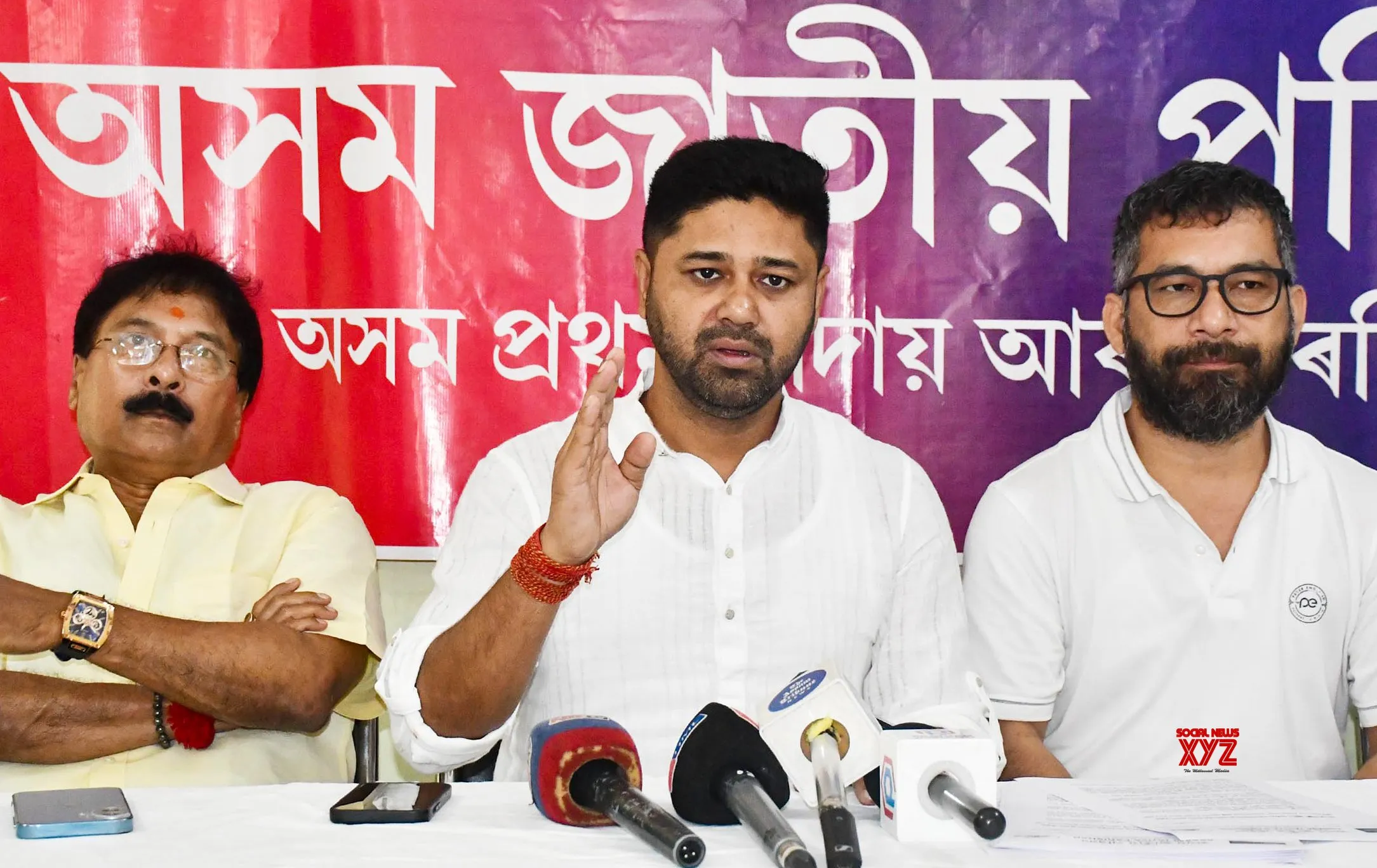 Guwahati: Lurinjyoti Gogoi Addresses Press Conference #Gallery
