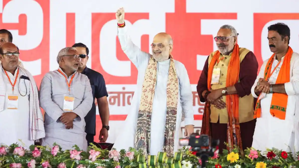 `No Space For Sonia Ji`s Son Or Lalu Ji`s Son,` Says Amit Shah; Reaffirms Nitish Kumar`s Leadership In Bihar