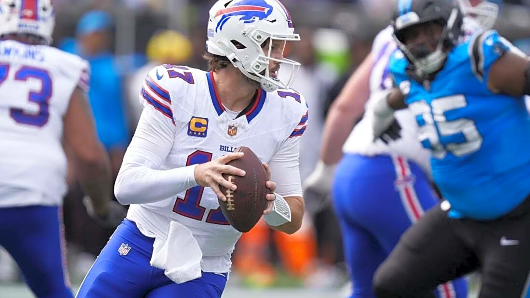 Bills roll past Panthers to win for first time in October