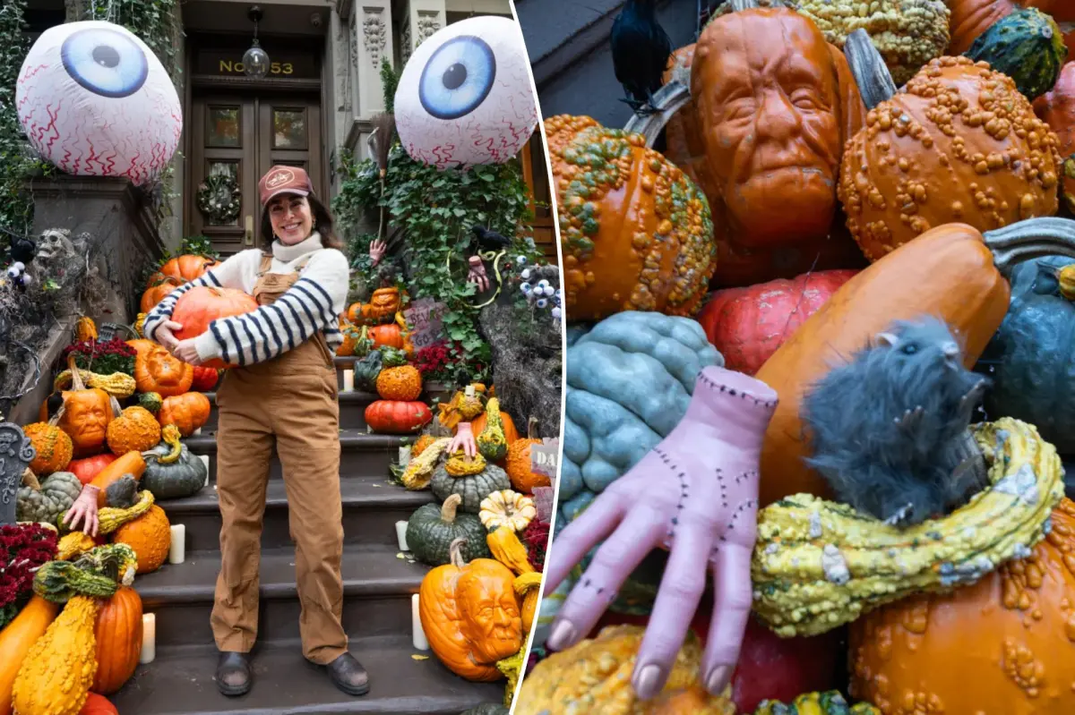 NYC homeowners spend big bucks on Halloween pumpkinscaping
