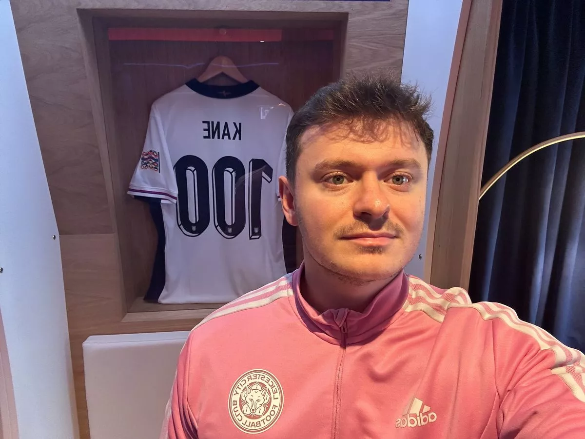 I stayed in the same hotel as the England football team and trained on the pitch