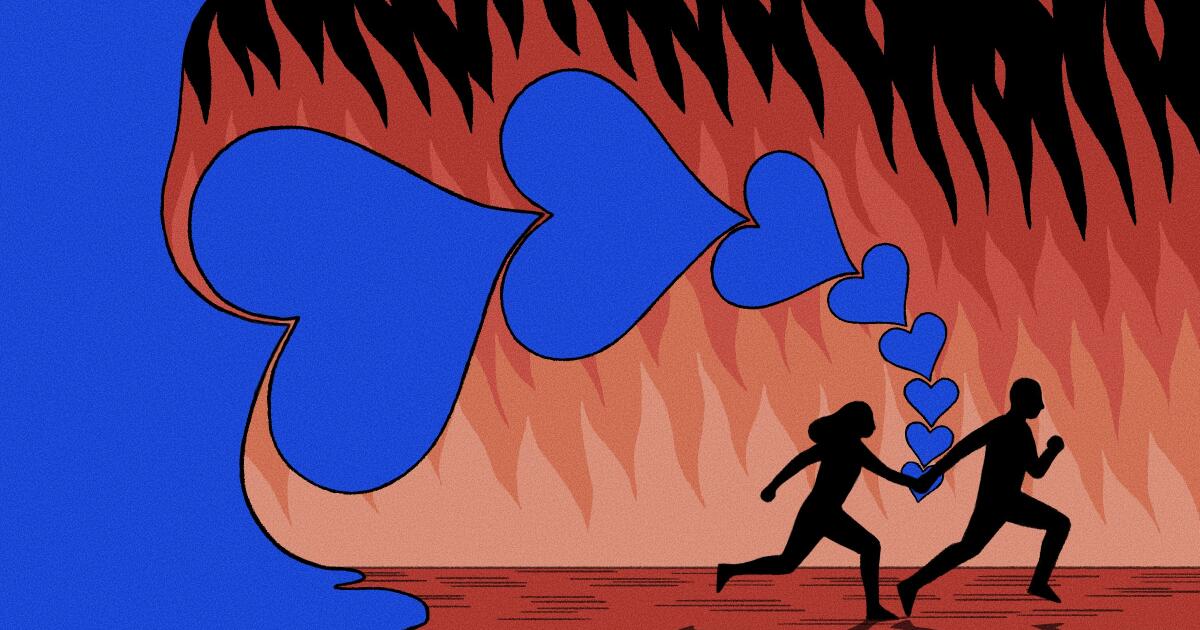 We had a burning desire for each other. Then came the flames