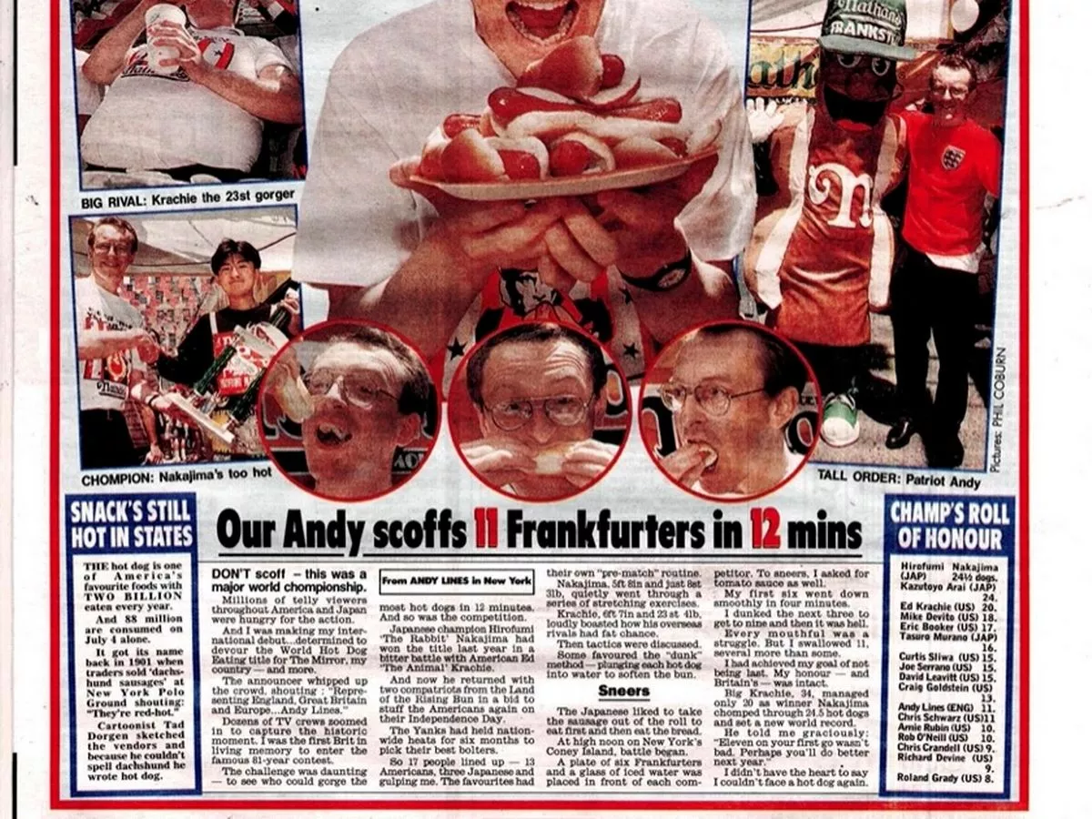 Curtis Sliwa's hot dog eating past - and how Mirrorman took NY Mayor candidate on