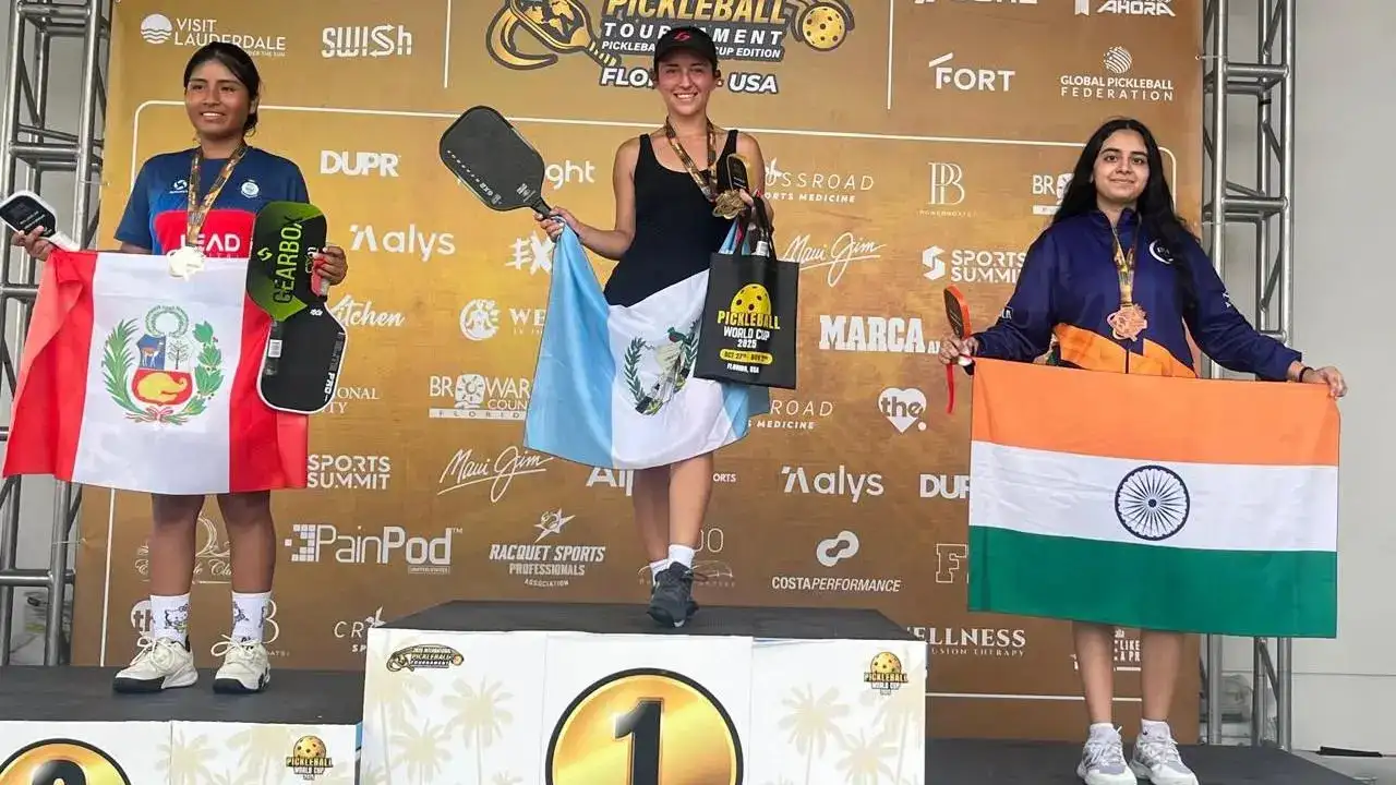 India’s Anushka Chhabria Creates History at Pickleball World Cup 2025, Wins Bronze After Father Bags Gold