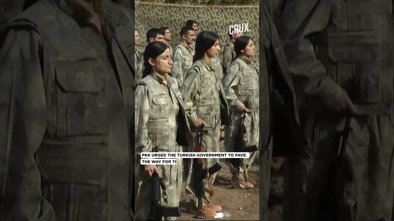 Watch: Kurdish PKK militants announce withdrawal from Turkey for disarmament
