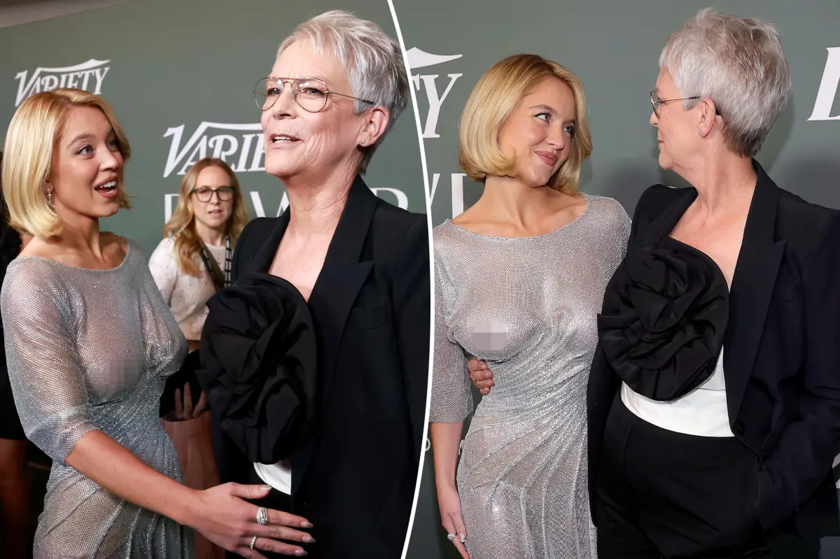 Watch Jamie Lee Curtis' live reaction to Sydney Sweeney's see-through dress on red carpet