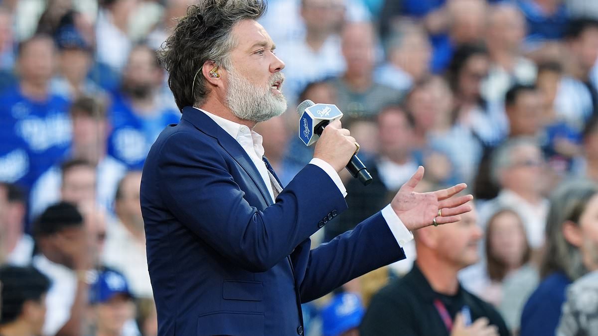 Fury as World Series singer Rufus Wainwright changes national anthem lyrics in Trump protest