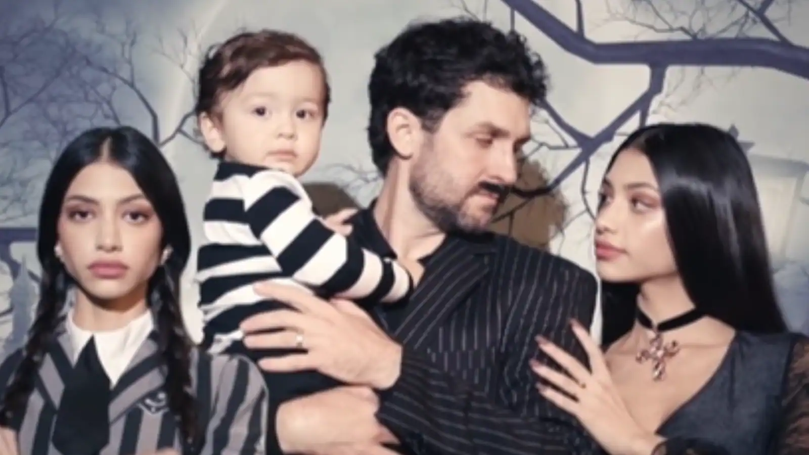 Alanna Panday’s Halloween Makeover With Husband Ivor McCray And Son River Is Pure ‘Addams’ Magic