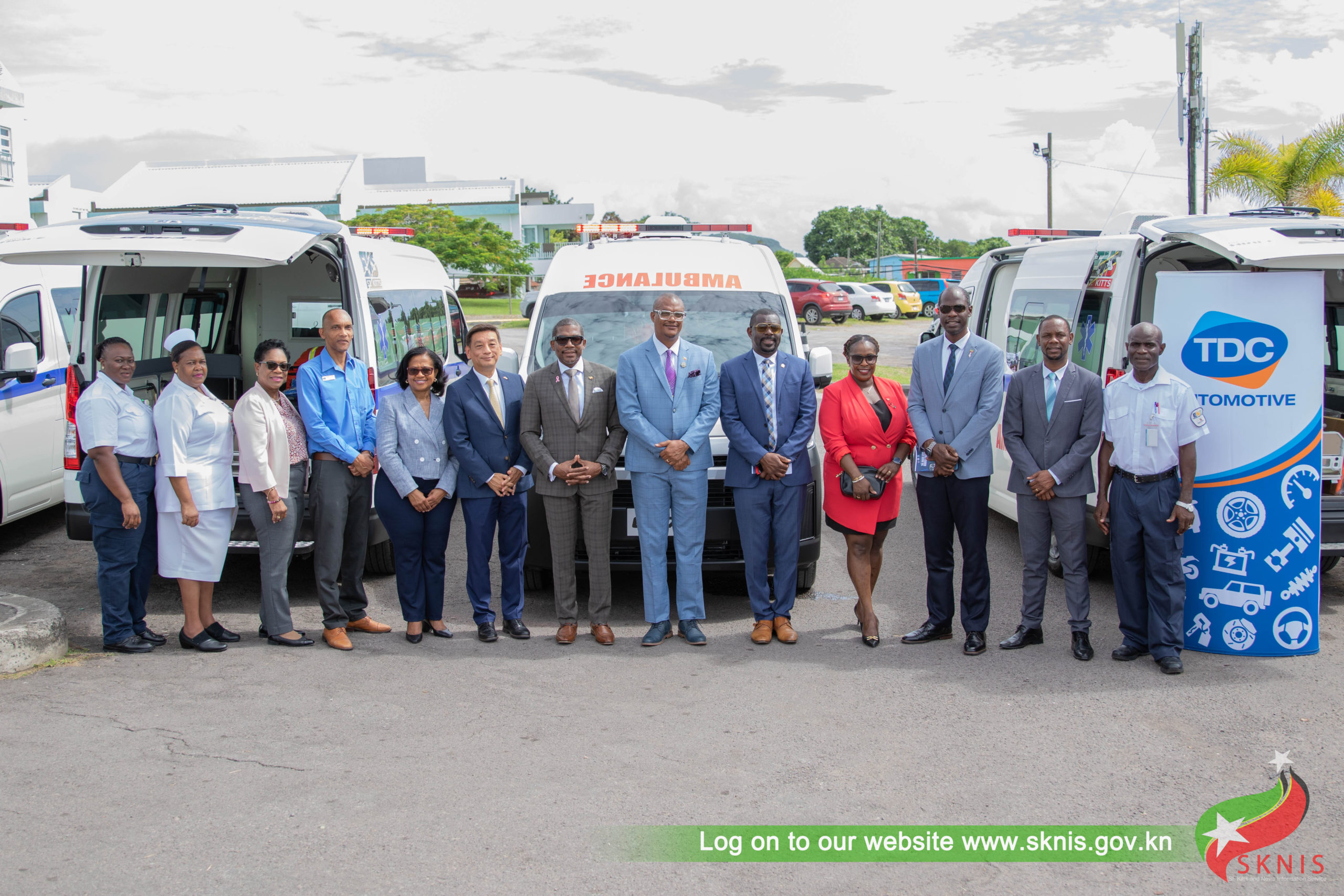 SKN Government Commissions Five New Ambulances