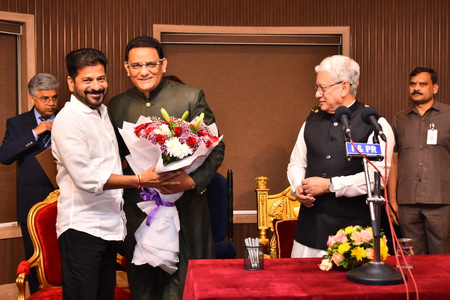 With swearing-in as Telangana minister, Azharuddin starts a new innings