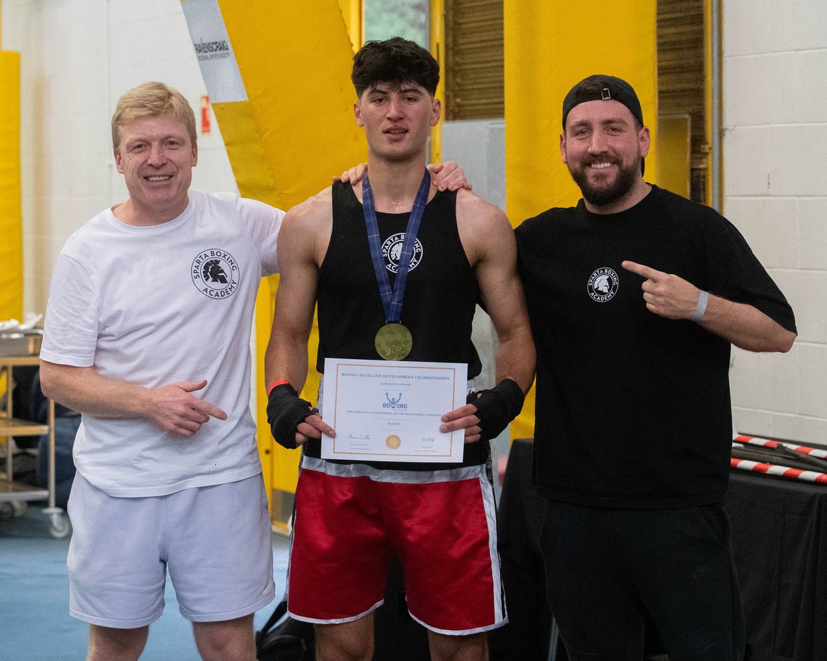Sparta Boxing Academy celebrate Scottish title win for teen who fled Afghanistan and has excellent in sport