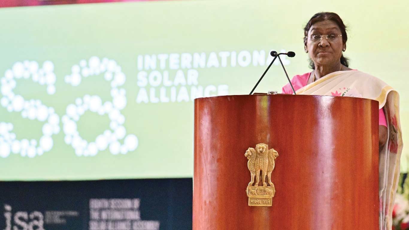 India Reaffirms Commitment To Equitable Solar Growth Across ISA Nations: President Murmu