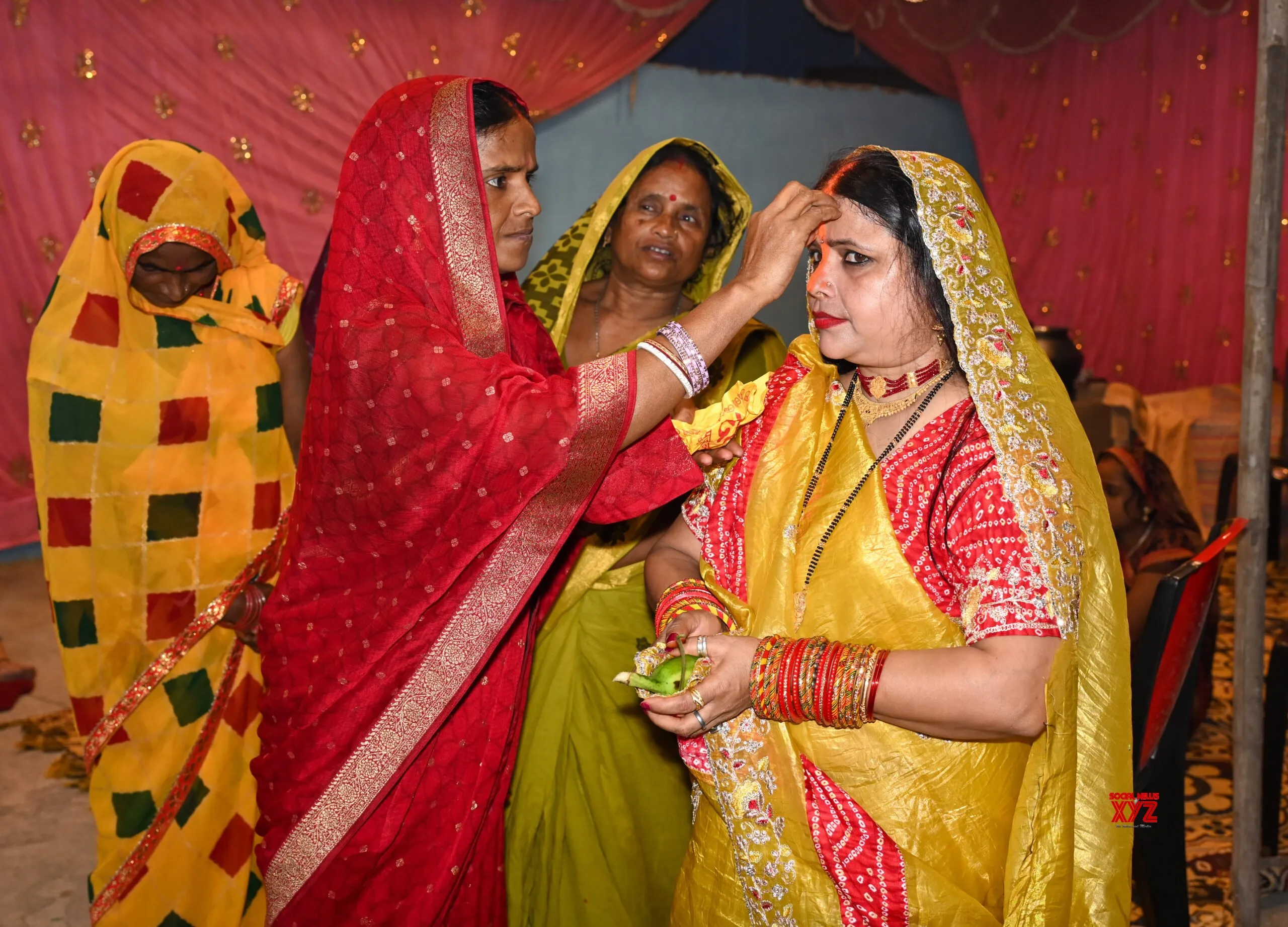 Bhagalpur: Women Prepare Kharna Prasad for Chhath Puja #Gallery