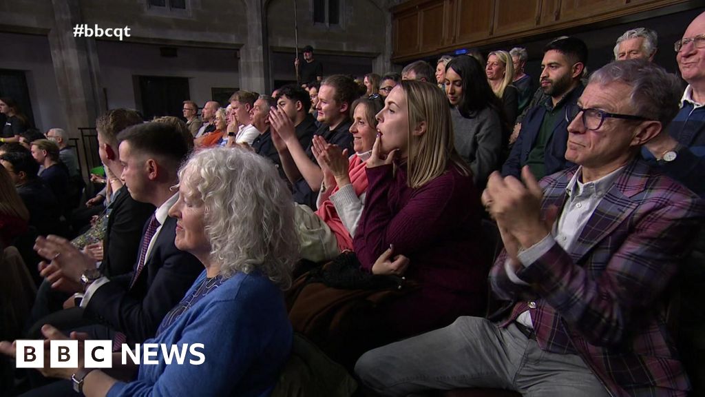 Watch: Question Time audience reacts to Andrew news
