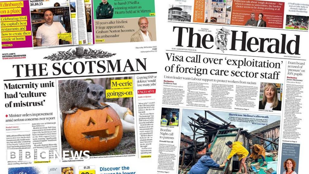 Scotland's papers: Maternity unit concerns and care staff 'exploited'