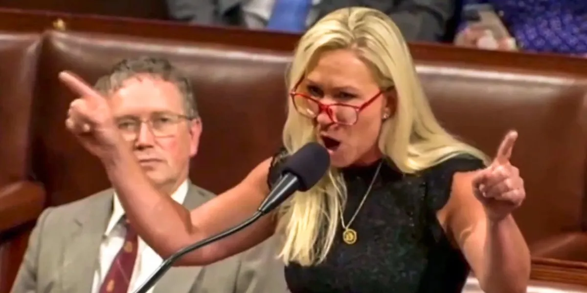 Marjorie Taylor Greene calls for government 'overthrow': 'It rapes you every single day'