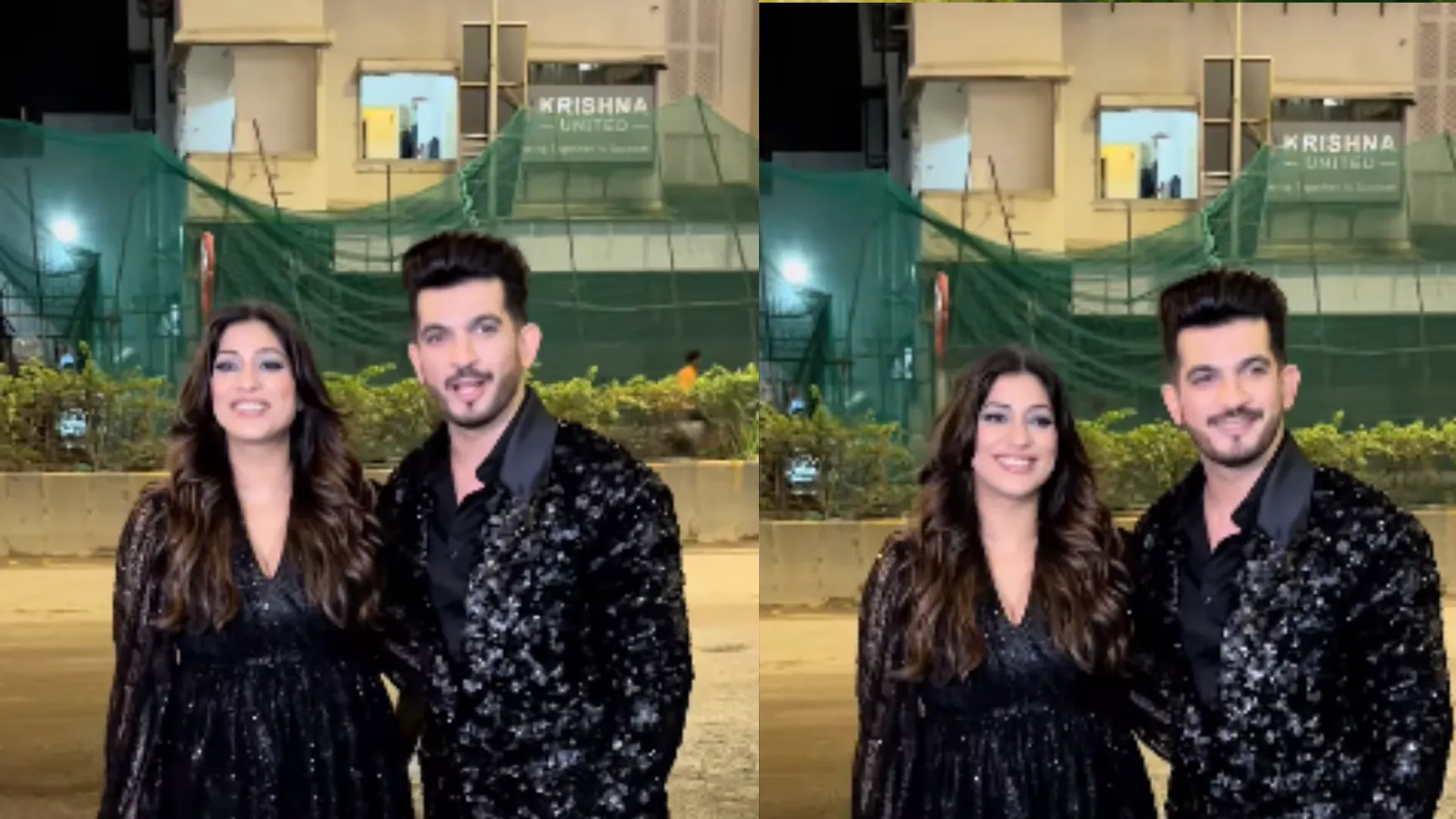 Arjun Bijlani Twins With Wife Neha Swamy At His Star-Studded Birthday Bash