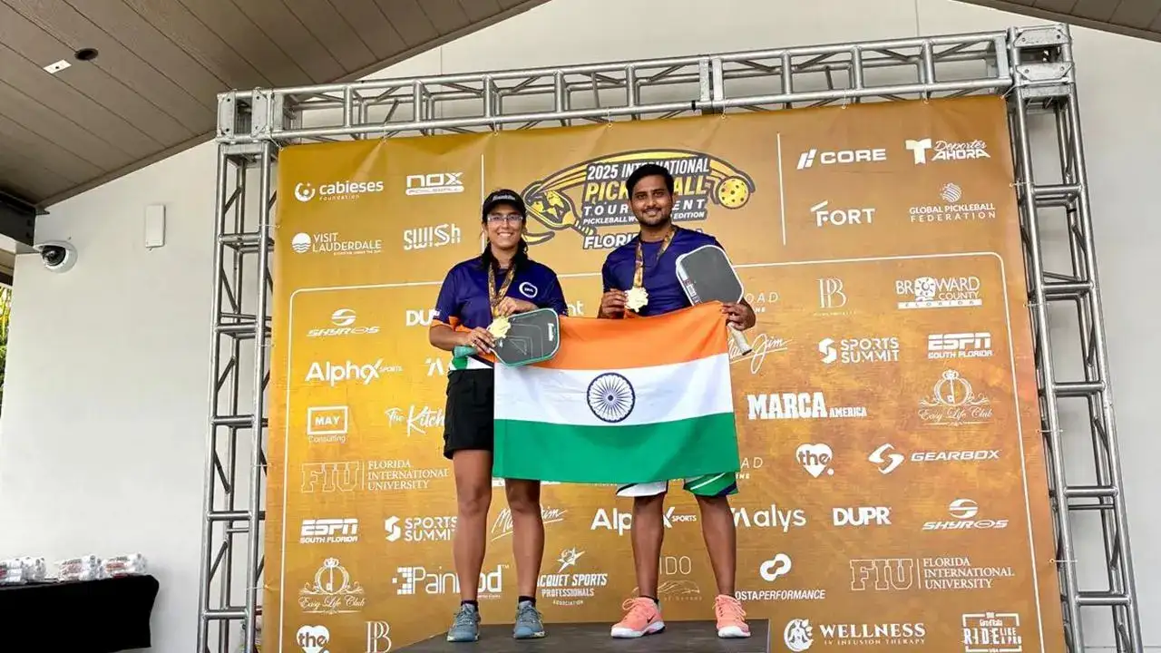 Golden Glory for India Pickleball World Cup 2025: Amrita Mukherjee and Suraj Desai Clinch Gold in Mixed Doubles